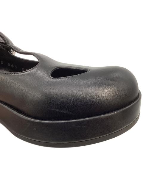 GUCCI（グッチ）GUCCI (グッチ) メリージェーン レザーシューズ ブラック サイズ:35 1/2の古着・服飾アイテム