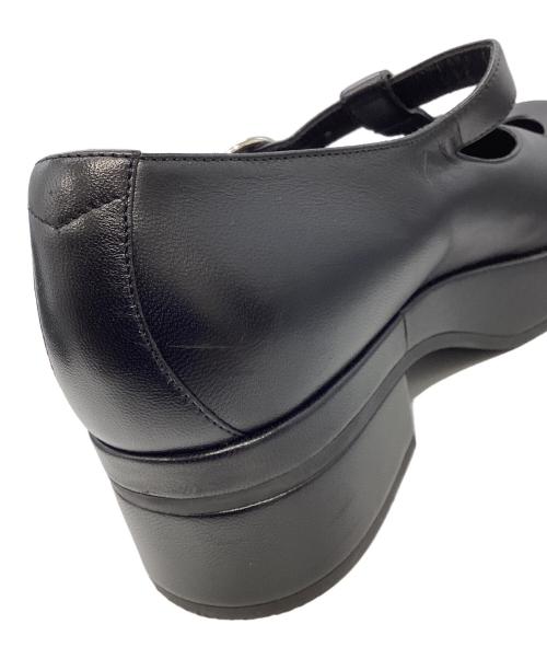 GUCCI（グッチ）GUCCI (グッチ) メリージェーン レザーシューズ ブラック サイズ:35 1/2の古着・服飾アイテム