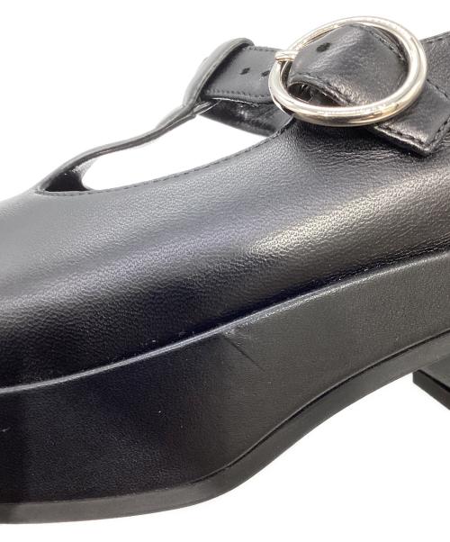 GUCCI（グッチ）GUCCI (グッチ) メリージェーン レザーシューズ ブラック サイズ:35 1/2の古着・服飾アイテム