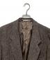 中古・古着 PAPAS (パパス) Harris Tweed (ハリスツイード) 2Bウールジャケット　D0424FJ 035 ブラウン サイズ:M：10000円
