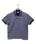 LACOSTE（ラコステ）の古着「モノグラムジャカードポロシャツ」｜ブルー
