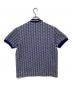 LACOSTE (ラコステ) モノグラムジャカードポロシャツ ブルー サイズ:US M：10000円