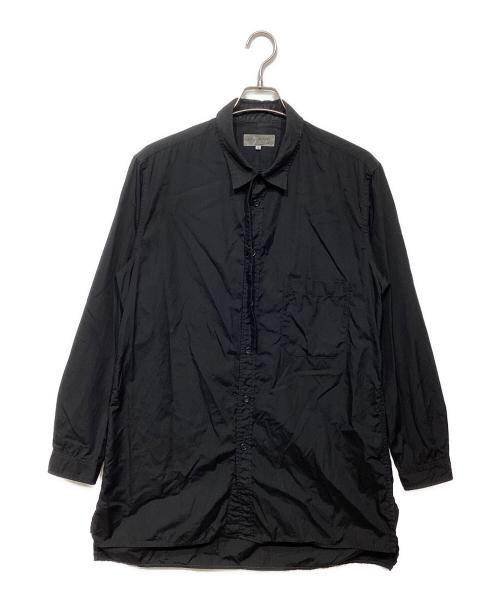 Yohji Yamamoto pour homme（ヨウジヤマモト プールオム）Yohji Yamamoto pour homme (ヨウジヤマモト プールオム) 20AW　台襟ロングカラーシャツ ブラック サイズ:2の古着・服飾アイテム