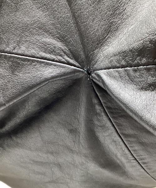 discord Yohji Yamamoto（ディスコード ヨウジヤマモト）discord Yohji Yamamoto (ディスコード ヨウジヤマモト) Unevenness tote(Leather)（アンイーブンネス  トート レザー） ブラックの古着・服飾アイテム