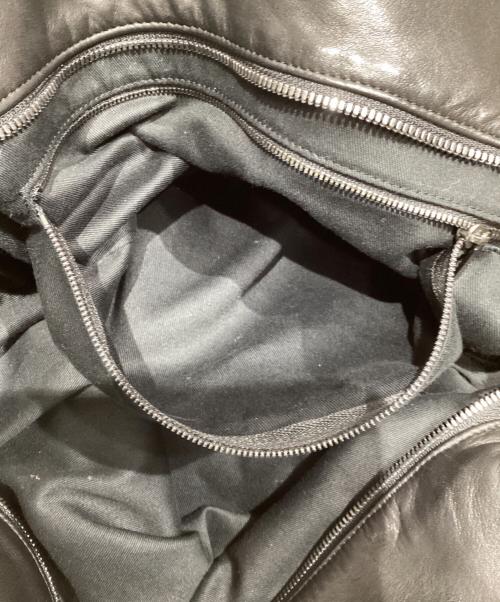 discord Yohji Yamamoto（ディスコード ヨウジヤマモト）discord Yohji Yamamoto (ディスコード ヨウジヤマモト) Unevenness tote(Leather)（アンイーブンネス  トート レザー） ブラックの古着・服飾アイテム