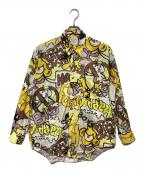 Paul Smith Londonポールスミスロンドン）の古着「90’ｓ　総柄シャツ」｜イエロー