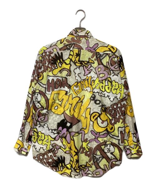 Paul Smith London（ポールスミスロンドン）Paul Smith London (ポールスミスロンドン) 90’ｓ　総柄シャツ イエロー サイズ:Mの古着・服飾アイテム