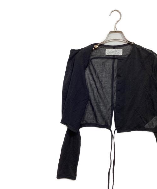 Plage（プラージュ）Plage (プラージュ) JANE SMITH (ジェーンスミス) 別注 SHEER SHORT カーディガン ブラック サイズ:SIZE ONEの古着・服飾アイテム