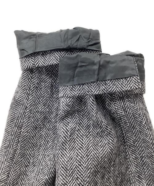 PAPAS（パパス）PAPAS (パパス) アンゴラブレンドPコートD0434FCH010 ホワイト×ブラック サイズ:Lの古着・服飾アイテム