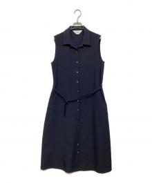 SOEJU（ソージュ）の古着「ソフトオックスノースリーブワンピース」｜ネイビー