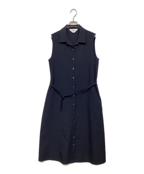 SOEJU（ソージュ）SOEJU (ソージュ) ソフトオックスノースリーブワンピース ネイビー サイズ:Mの古着・服飾アイテム