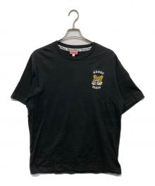 KENZO（ケンゾー）の古着「'KENZO VERDY MARKET' エンブロイダリー Tシャツ」｜ブラック