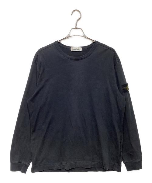 STONE ISLAND（ストーンアイランド）STONE ISLAND (ストーンアイランド) ヘビーウェイトクルーネックカットソー ブラック サイズ:XLの古着・服飾アイテム