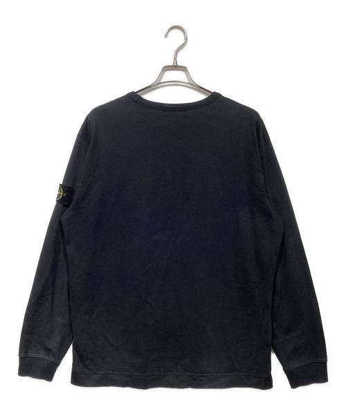 STONE ISLAND（ストーンアイランド）STONE ISLAND (ストーンアイランド) ヘビーウェイトクルーネックカットソー ブラック サイズ:XLの古着・服飾アイテム