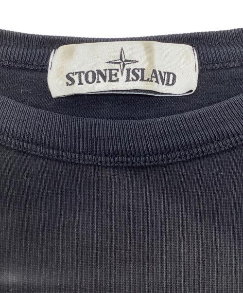 STONE ISLAND（ストーンアイランド）STONE ISLAND (ストーンアイランド) ヘビーウェイトクルーネックカットソー ブラック サイズ:XLの古着・服飾アイテム