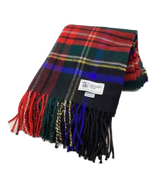 JOHNSTONS OF ELGIN（ジョンストンズオブエルガン）JOHNSTONS OF ELGIN (ジョンストンズオブエルガン) カシミヤチェックマフラー マルチカラーの古着・服飾アイテム