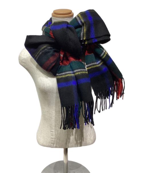 JOHNSTONS OF ELGIN（ジョンストンズオブエルガン）JOHNSTONS OF ELGIN (ジョンストンズオブエルガン) カシミヤチェックマフラー マルチカラーの古着・服飾アイテム