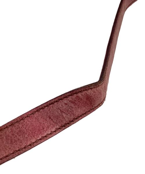 MIU MIU（ミュウミュウ）MIU MIU (ミュウミュウ) vitello lux ヴィッテロルクス　サイドリボン2WAYバッグ ピンクの古着・服飾アイテム