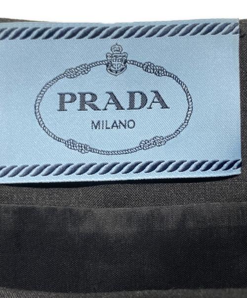 PRADA（プラダ）PRADA (プラダ) ヴァージンウールキャミソールワンピース ブラック サイズ:42の古着・服飾アイテム
