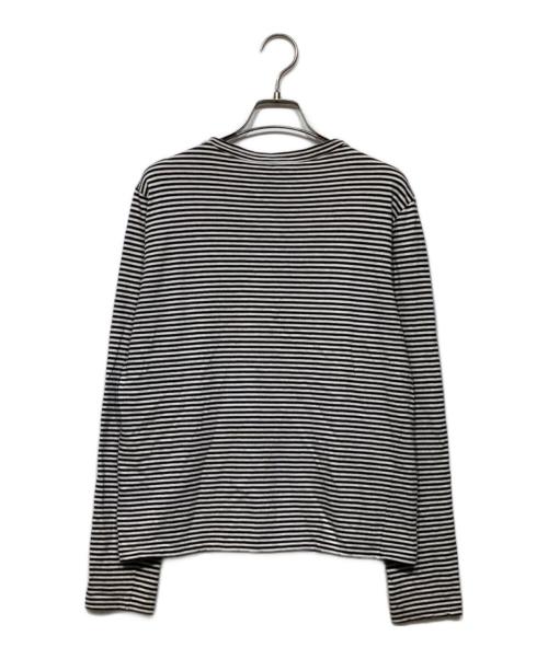 CELINE（セリーヌ）CELINE (セリーヌ) ボーダーカットソー　2X352469F ホワイト×ブラック サイズ:Mの古着・服飾アイテム