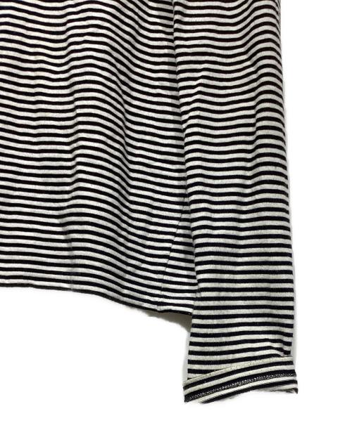 CELINE（セリーヌ）CELINE (セリーヌ) ボーダーカットソー　2X352469F ホワイト×ブラック サイズ:Mの古着・服飾アイテム