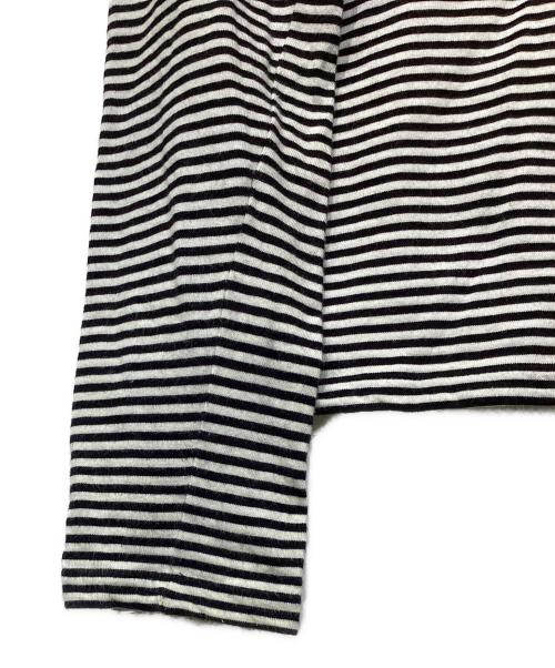 CELINE（セリーヌ）CELINE (セリーヌ) ボーダーカットソー　2X352469F ホワイト×ブラック サイズ:Mの古着・服飾アイテム