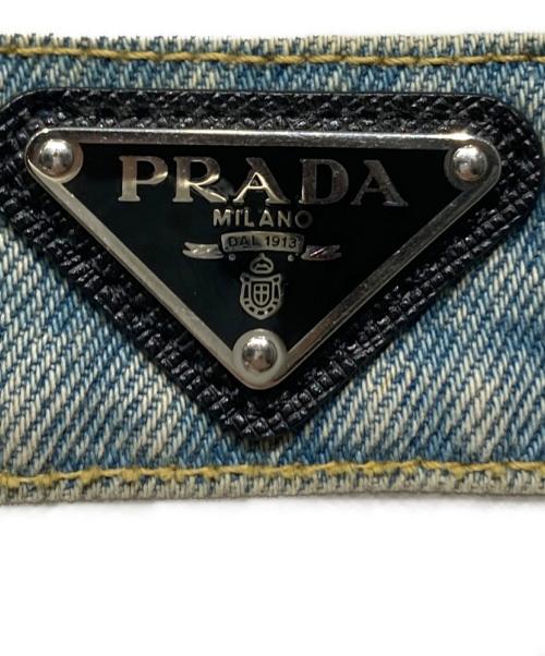 PRADA（プラダ）PRADA (プラダ) トライアングルロゴ デニムビスチェ インディゴ サイズ:42の古着・服飾アイテム