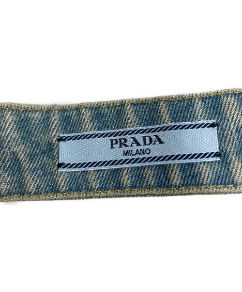 PRADA（プラダ）PRADA (プラダ) トライアングルロゴ デニムビスチェ インディゴ サイズ:42の古着・服飾アイテム