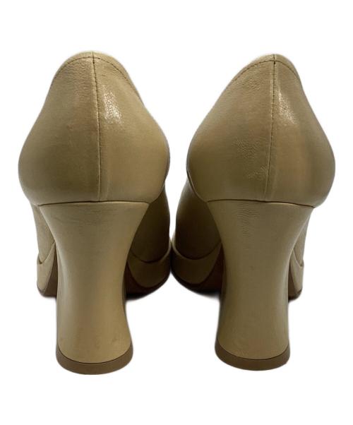 BOTTEGA VENETA（ボッテガベネタ）BOTTEGA VENETA (ボッテガベネタ) チャンキーパンプス ベージュ サイズ:36の古着・服飾アイテム