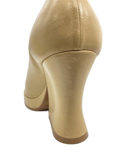 BOTTEGA VENETA（ボッテガベネタ）BOTTEGA VENETA (ボッテガベネタ) チャンキーパンプス ベージュ サイズ:36の古着・服飾アイテム