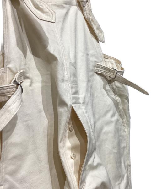 blurhms ROOTSTOCK（ブラームスルーツストック）blurhms ROOTSTOCK (ブラームスルーツストック) Cotton Serge Salvage Overalls bROOTS21F10S22 ホワイト サイズ:2の古着・服飾アイテム