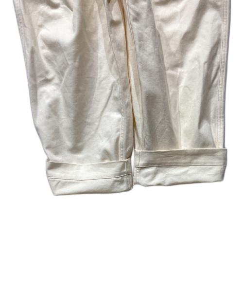 blurhms ROOTSTOCK（ブラームスルーツストック）blurhms ROOTSTOCK (ブラームスルーツストック) Cotton Serge Salvage Overalls bROOTS21F10S22 ホワイト サイズ:2の古着・服飾アイテム