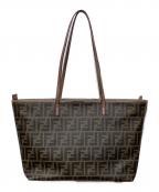 FENDIフェンディ）の古着「ズッカ柄PVCトートバッグ　8BH198-GRP」｜ブラウン