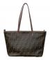 FENDI（フェンディ）の古着「ズッカ柄PVCトートバッグ　8BH198-GRP」｜ブラウン