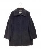 MaxMaraマックスマーラ）の古着「アルパカ・モヘア シャギースタンドカラーコート」｜ブラック