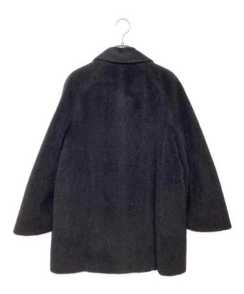 MaxMara（マックスマーラ）MaxMara (マックスマーラ) アルパカ・モヘア シャギースタンドカラーコート ブラック サイズ:36の古着・服飾アイテム