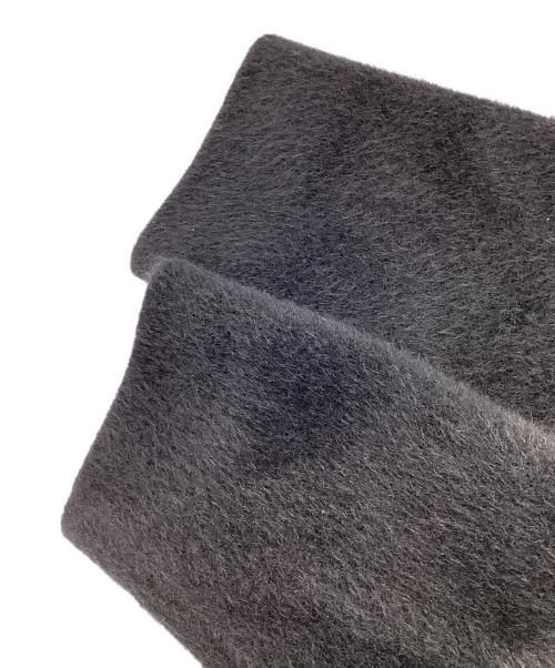 MaxMara（マックスマーラ）MaxMara (マックスマーラ) アルパカ・モヘア シャギースタンドカラーコート ブラック サイズ:36の古着・服飾アイテム