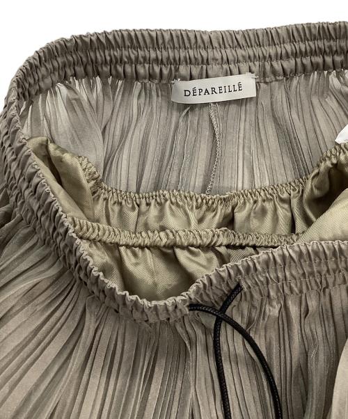 DEPAREILLE（デパリエ）DEPAREILLE (デパリエ) レイヤードロングプリーツスカート ベージュ サイズ:Mの古着・服飾アイテム