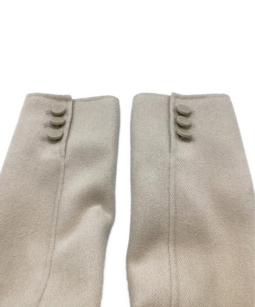 Max Mara Studio（マックスマーラ ストゥディオ）Max Mara Studio (マックスマーラ ストゥディオ) アンゴラカシミヤ混 ショートコート　60461109 ベージュ サイズ:40の古着・服飾アイテム