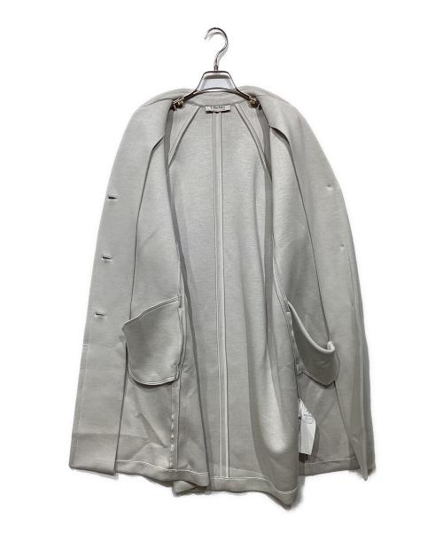 'S Max Mara（エスマックスマーラ）'S Max Mara (エスマックスマーラ) ビジュー付ボンディングコート　2399060133 6 75 グレー サイズ:Sの古着・服飾アイテム