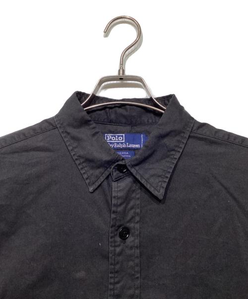 POLO RALPH LAUREN（ポロ・ラルフローレン）POLO RALPH LAUREN (ポロ・ラルフローレン) SIERRA ミリタリーシャツ ブラック サイズ:Lの古着・服飾アイテム