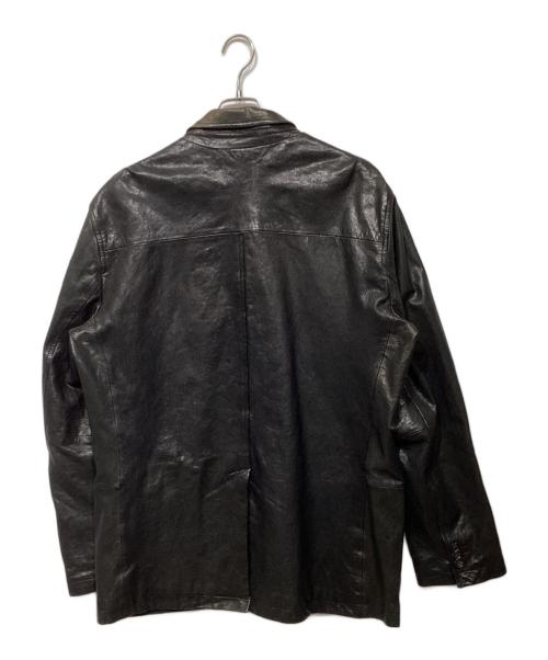 BANANA REPUBLIC（バナナリパブリック）BANANA REPUBLIC (バナナリパブリック) レザージャケット ブラック サイズ:XLの古着・服飾アイテム