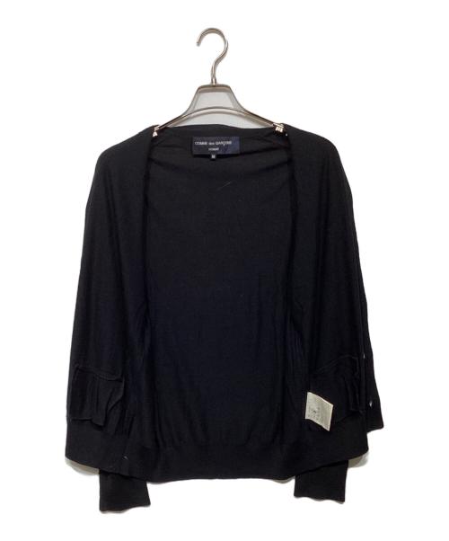 COMME des GARCONS HOMME（コムデギャルソン オム）COMME des GARCONS HOMME (コムデギャルソン オム) AD2005　Vネックカーディガン　HQ-N003 ブラック サイズ:Mの古着・服飾アイテム