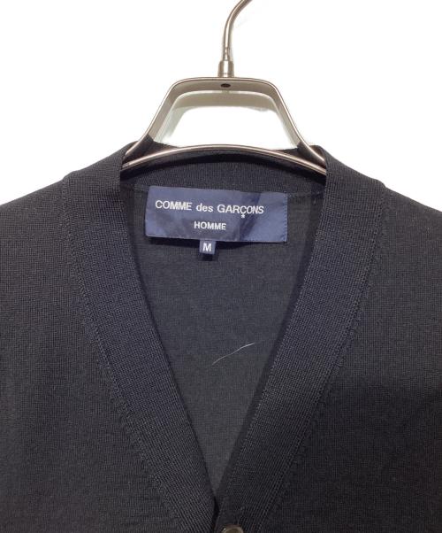 COMME des GARCONS HOMME（コムデギャルソン オム）COMME des GARCONS HOMME (コムデギャルソン オム) AD2005　Vネックカーディガン　HQ-N003 ブラック サイズ:Mの古着・服飾アイテム