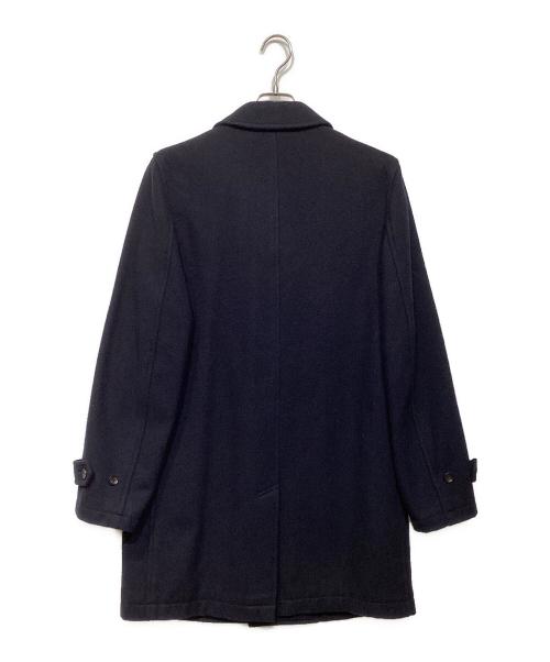 COMME des GARCONS HOMME（コムデギャルソン オム）COMME des GARCONS HOMME (コムデギャルソン オム) AD2005　ウールナイロン ステンカラーコート　HN-C016 ネイビー サイズ:Sの古着・服飾アイテム