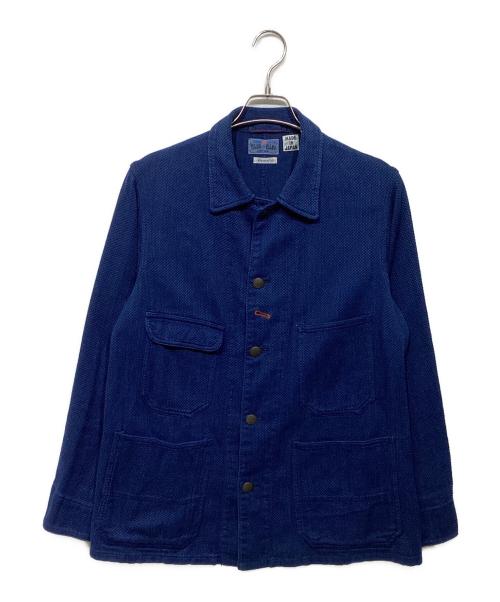 BLUE BLUE（ブルーブルー）BLUE BLUE (ブルーブルー) インディゴ染め 刺し子 カバーオール ネイビー サイズ:1の古着・服飾アイテム