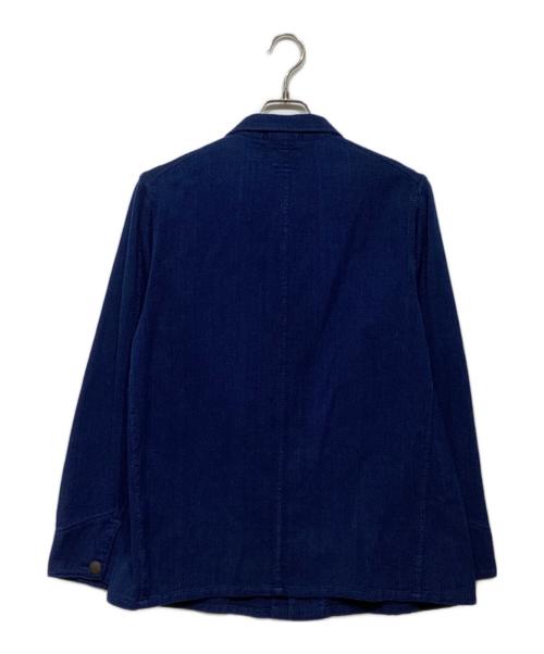 BLUE BLUE（ブルーブルー）BLUE BLUE (ブルーブルー) インディゴ染め 刺し子 カバーオール ネイビー サイズ:1の古着・服飾アイテム