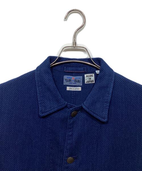 BLUE BLUE（ブルーブルー）BLUE BLUE (ブルーブルー) インディゴ染め 刺し子 カバーオール ネイビー サイズ:1の古着・服飾アイテム