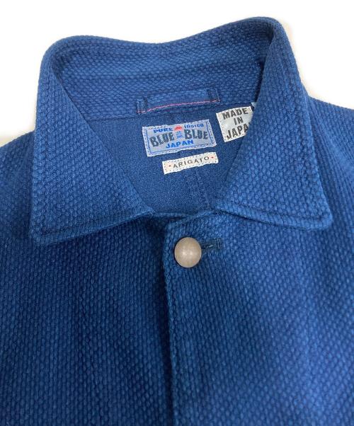 BLUE BLUE（ブルーブルー）BLUE BLUE (ブルーブルー) インディゴ染め 刺し子 カバーオール ネイビー サイズ:1の古着・服飾アイテム