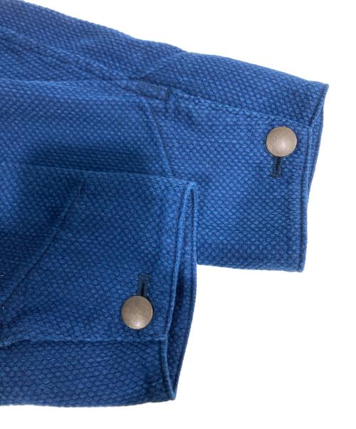 BLUE BLUE（ブルーブルー）BLUE BLUE (ブルーブルー) インディゴ染め 刺し子 カバーオール ネイビー サイズ:1の古着・服飾アイテム